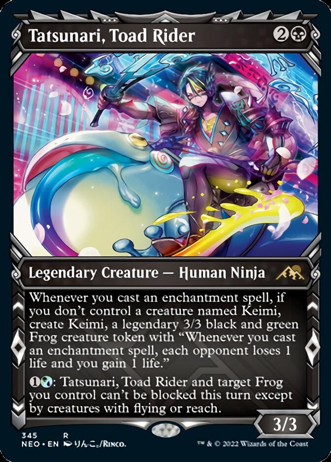 mtg neon card Kamigawa: Dynasty Whenever an Aura enters the battlefield under your control Kamigawa: Neon Dynasty Card Image
