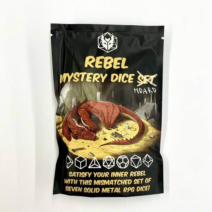Mystery Pack Full Set Non-Matching Solid Metal Dice