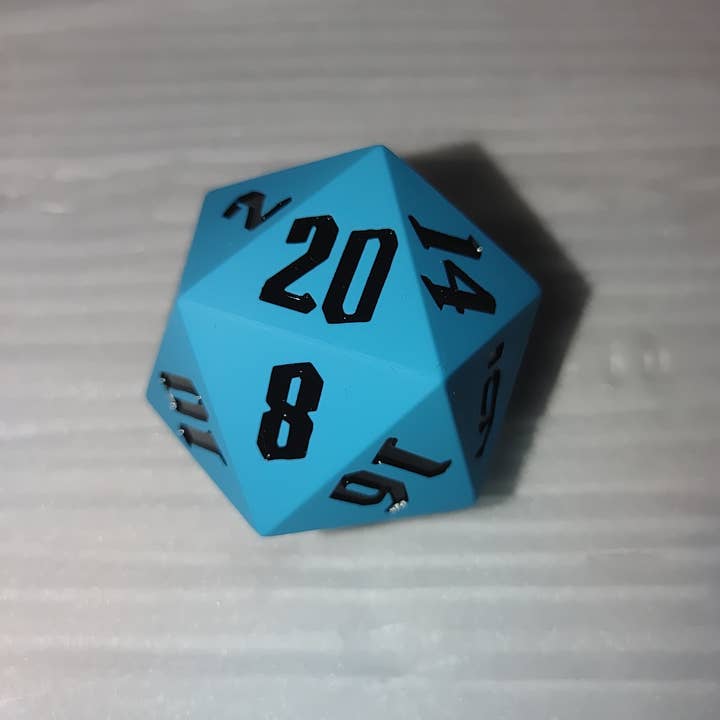 Huge Silicone 55mm D20 - Sky Blue