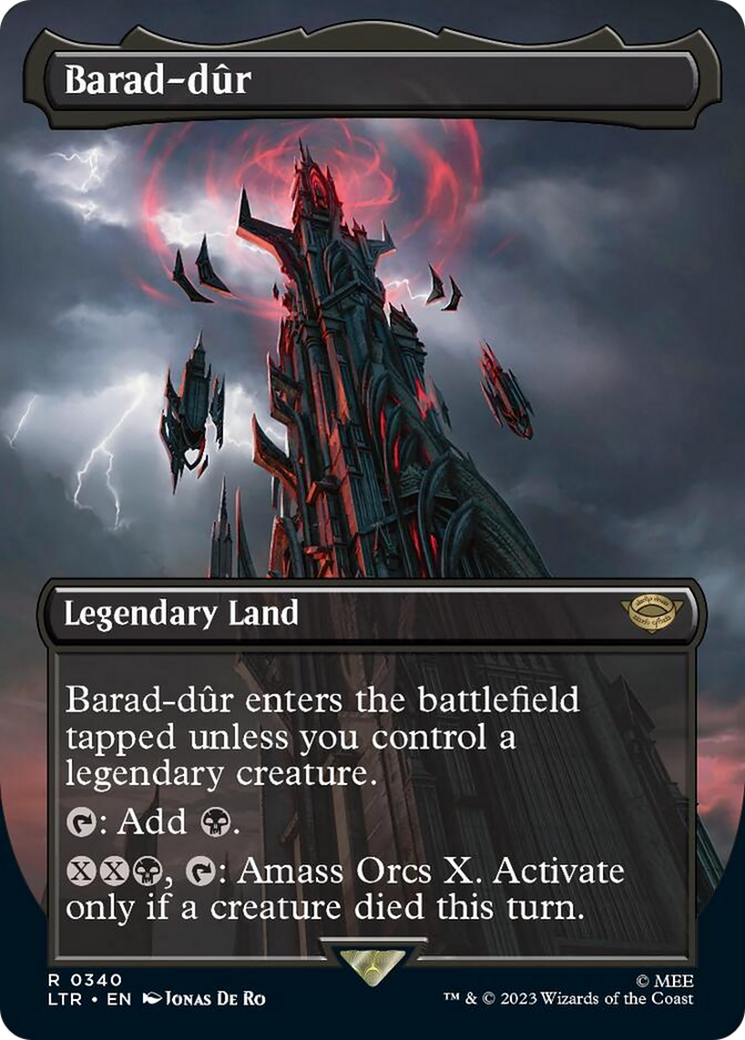 Barad-dur (Borderless Alternate Art) (340) [The Lord of the Rings: Tal