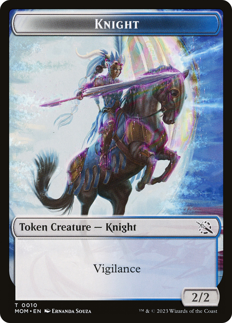 First Mate Ragavan // Knight Double-Sided Token [March of the Machine