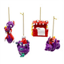 2.5" Resin Merry Monster Ornament 4 Assorted