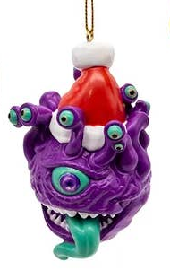 2.5" Resin Merry Monster Ornament 4 Assorted