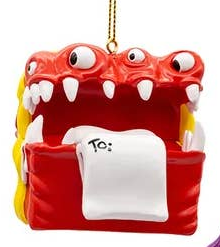 2.5" Resin Merry Monster Ornament 4 Assorted