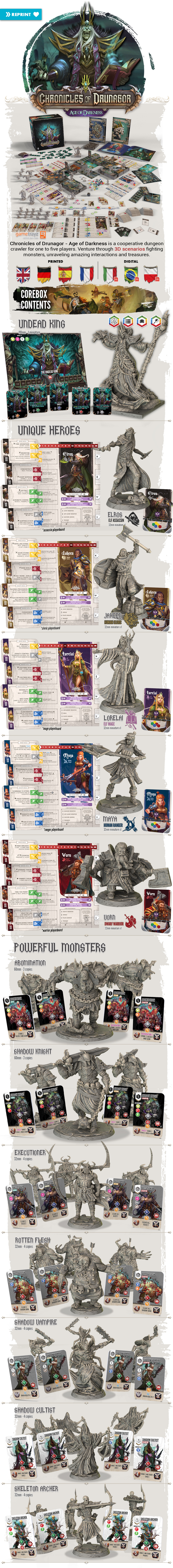 Chronicles Of Drunagor - Age of Darkness Kickstarter Master All In Bundle