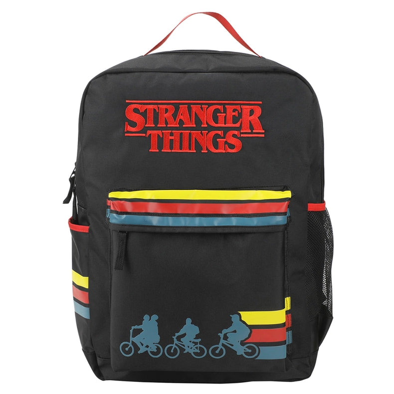 Stranger Things Logo & Silhouettes Black 18.5" Backpack