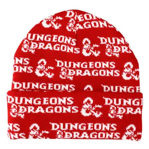 Dungeons & Dragons Logo Red Cuff Beanie