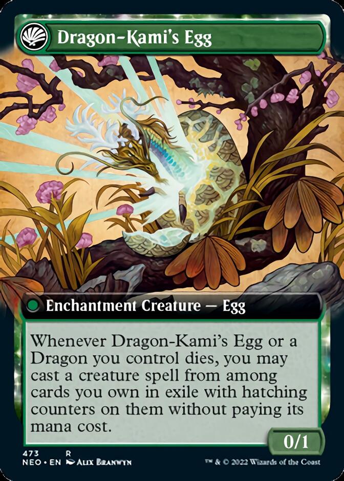 The Dragon-Kami Reborn // Dragon-Kami's Egg (Extended Art) [Kamigawa: The Dragon-Kami Reborn // Dragon-Kami's Egg (Extended Art) [Kamigawa: