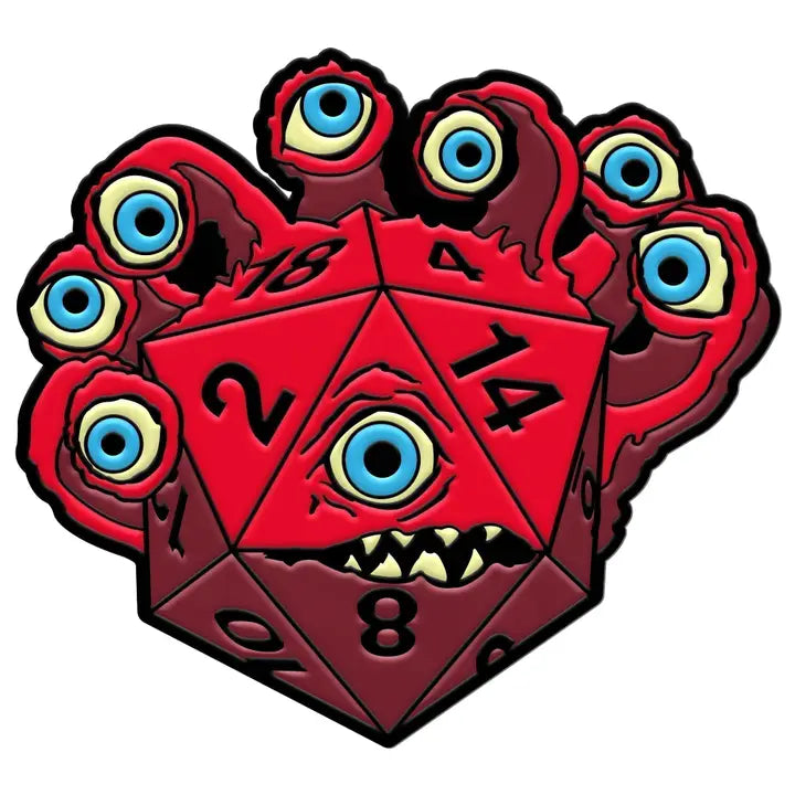 Dieholder / Eye Tyrant Enamel Pin - Red