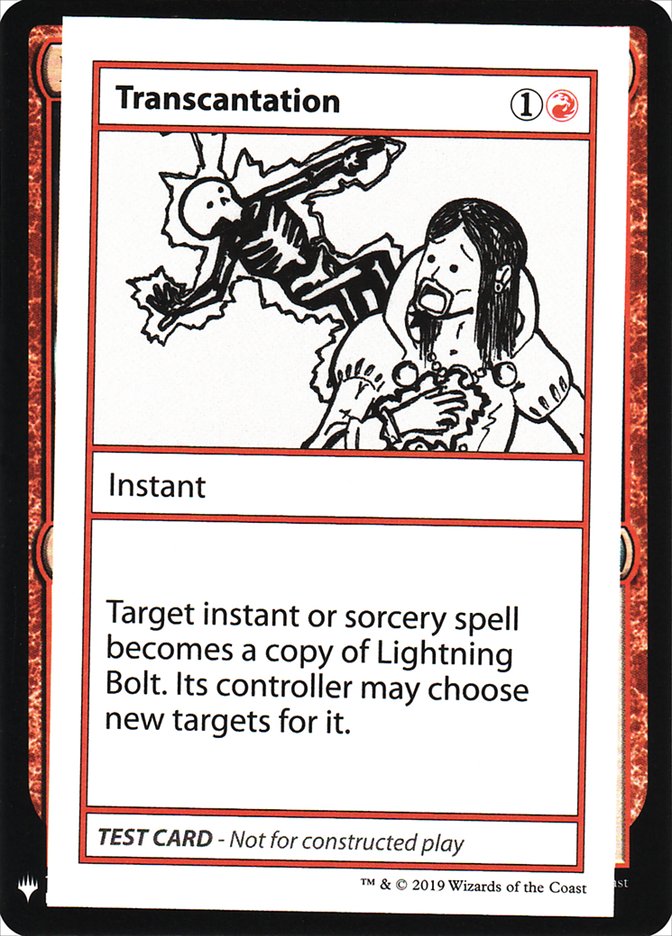 mtg mystery booster cards Transcantation [Mystery Booster Playtest Cards]