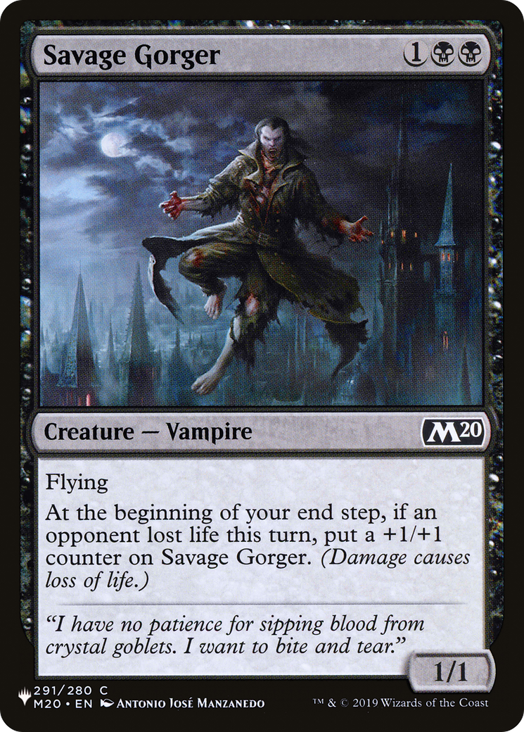 Savage Gorger [The List Reprints]