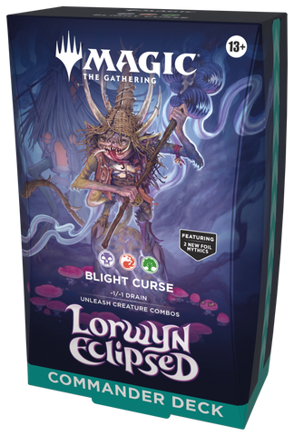 MtG Lorwyn Eclipsed Blight Curse Commander Deck