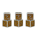 1/+1 & -1/-1 D6 Yellow Pack of 6 Ccg Metal Dice