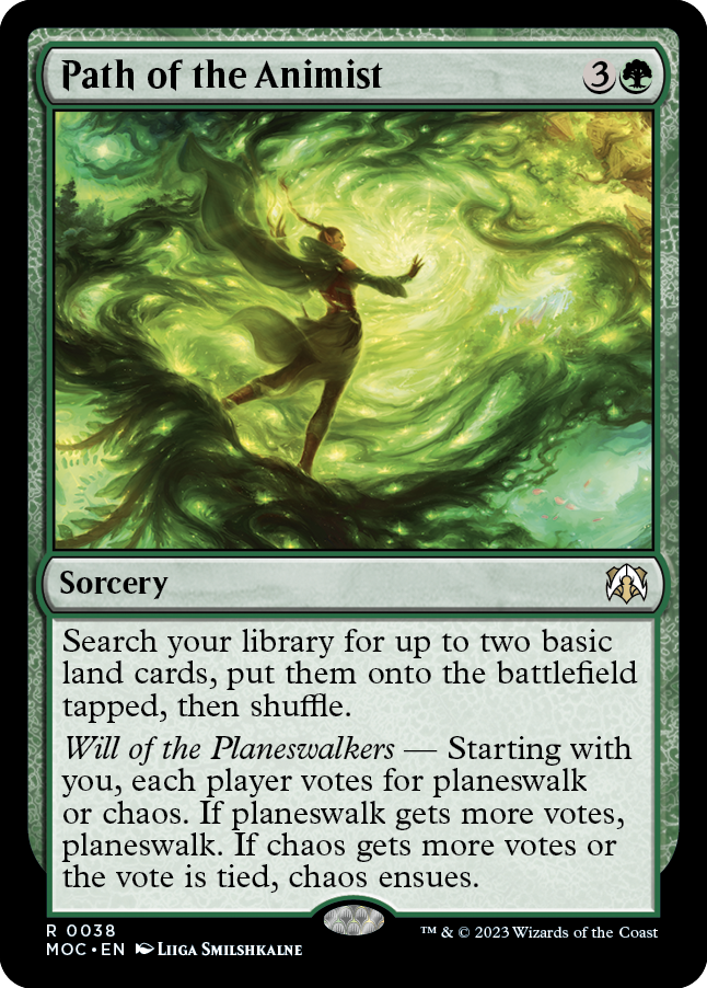 additional land cards mtg Path of the Animist [March of the Machine Commander]
