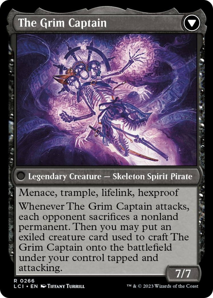 cards with trample and lifelink mtg Throne of the Grim Captain // The Grim Captain [The Lost Caverns of Ix