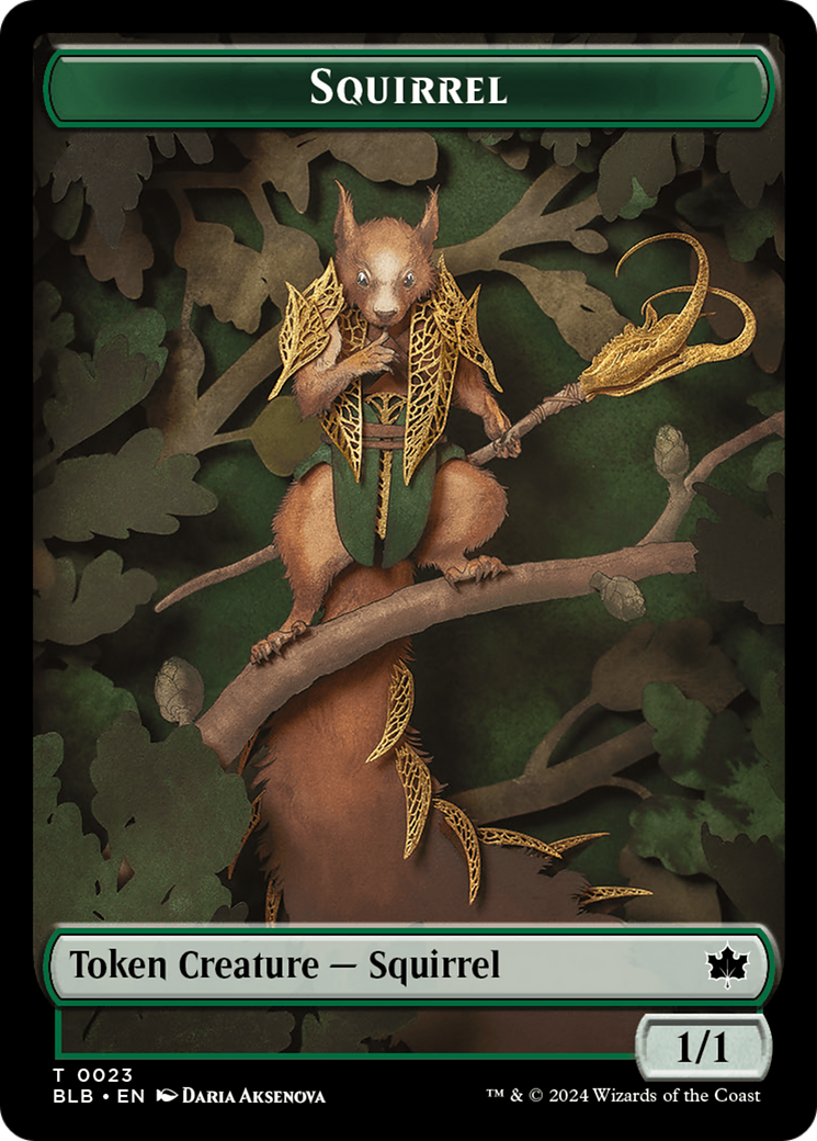 most expensive don cards one piece Squirrel // Treasure Double-Sided Token [Bloomburrow Tokens]