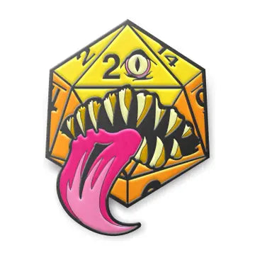Mimic Die Enamel Pin - Yellow