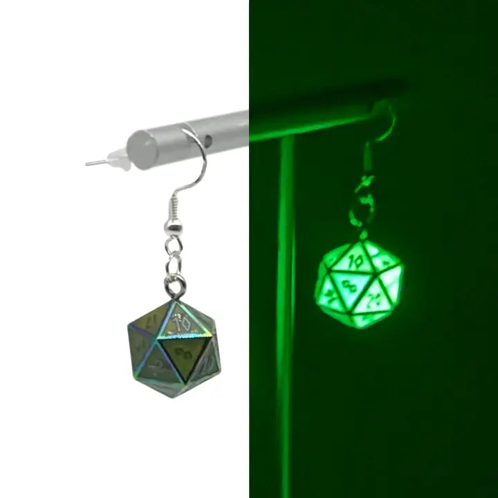 Headhunter - Ioun Stone D20 Dice Earrings