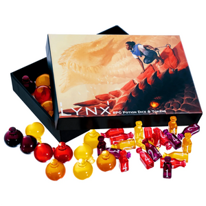 Healing Potion Markers & Dice - Set of 24 Dice & 15 Potions Tokens