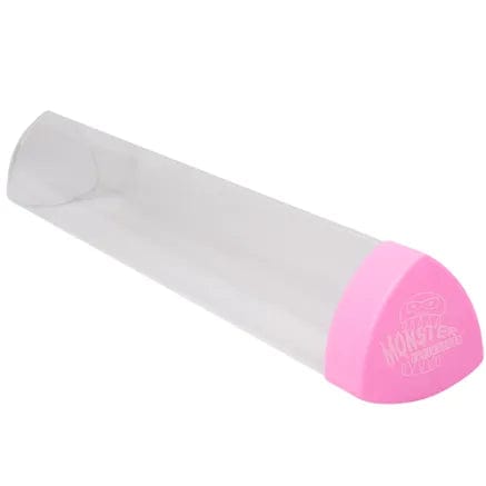 Monster Prism Playmat Tube - Clear with Pink Lid