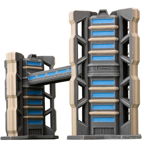 Hextech (Battlefield in a Box): HEXT12 Trinity City - Binary Towers