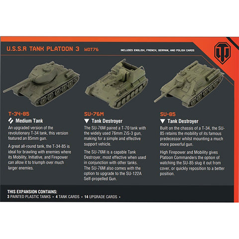 World of Tanks: U.S.S.R. Tank Platoon (T-34-85, SU-76M, SU-85)