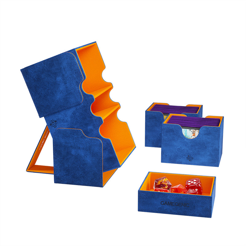 Gamegenic Stronghold XL Convertible Deck Box 200+ Blue/Orange