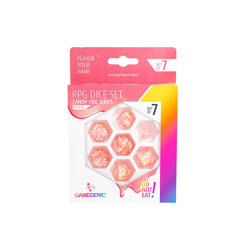 Gamegenic RPG Dice Set Candy-Like Series: Peach