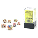 CHX 20442 Festive Circus/Black Mini-Polyhedral 7-Die Set