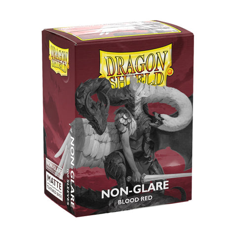 Dragon Shield Sleeves - Non-Glare Blood Red Matte