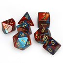 CHX 26462 - Gemini Red-Teal/Gold Polyhedral 7-Die Set
