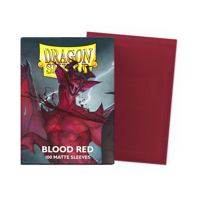Dragon Shield Sleeves - Blood Red Matte