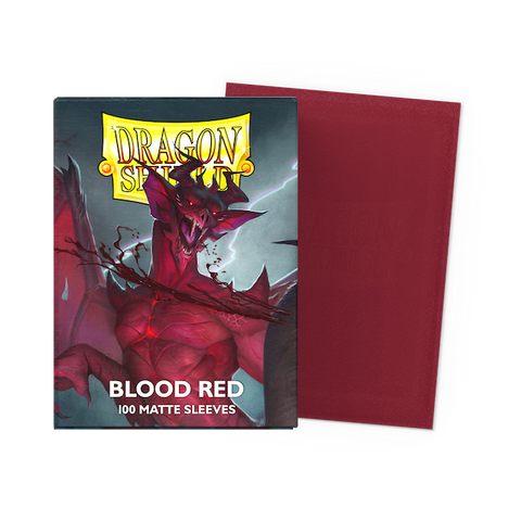 Dragon Shield Sleeves - Blood Red Matte