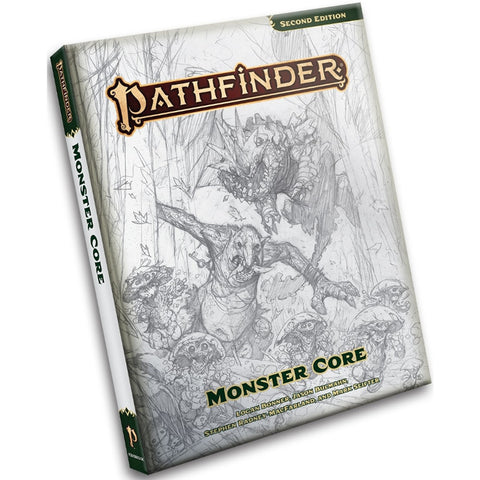 Pathfinder RPG 2E: Monster Core Remastered Sketch Cover