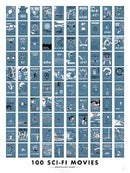 Pop Chart: 100 Sci-Fi Movies Scratch-Off Chart
