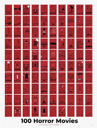 Pop Chart: 100 Horror Movies Scratch-Off Chart