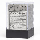 CHX 25810 Dark Grey/Black 12mm d6 Dice Block (36 Dice)