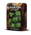 Fanroll Dragon Storm Silicone Dice Set: Green Dragon Scales (7)