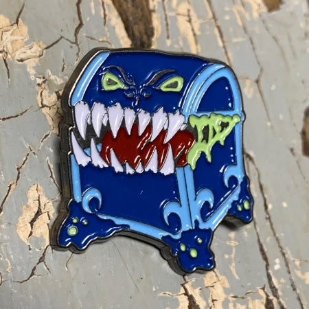 PIN-010 RPG Pins & Patches: Blue Mimic Enamel Pin