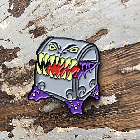 PIN-009 RPG Pins & Patches: Grey Mimic Enamel Pin