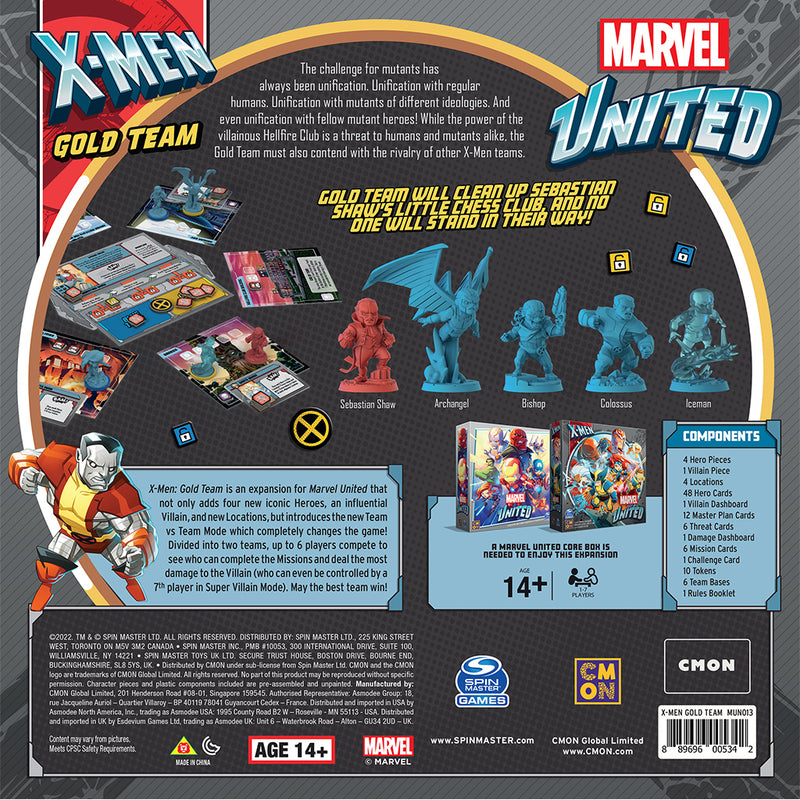 Marvel United X-Men: Gold Team