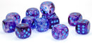 CHX 27757 Nebula Nocturnal/Blue 16mm d6 Dice Block (12 Dice)
