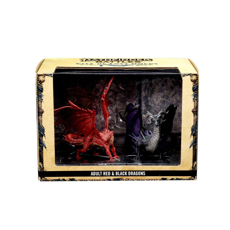 Pathfinder Battles: City of Lost Omens - Adult Red and Black Dragon Premium Set