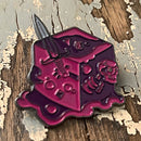 PIN-012 RPG Pins & Patches: Pink Gelatinous Cube Enamel Pin