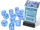 CHX 27786 Borealis Sky Blue/White 16mm d6 Dice Block