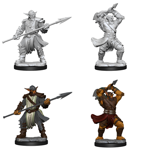 Critical Role Unpainted Miniatures: W3 Bugbear Fighter Male