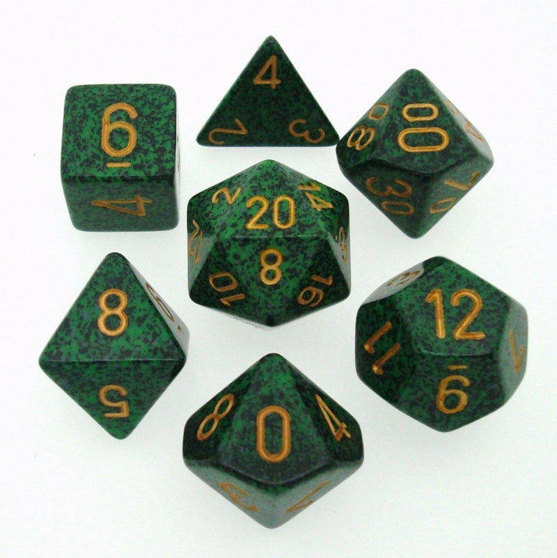 CHX 25335 - Gemini Speckled Golden Recon Polyhedral 7-Die Set