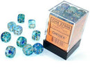 CHX 27956 Nebula Oceanic/gold 12mm d6 Dice Block (36 Dice)