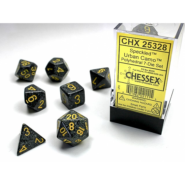CHX 25328 Urban Camo Polyhedral 7 Die Set