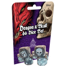Dragon & Skull Dice Pack (Silver)